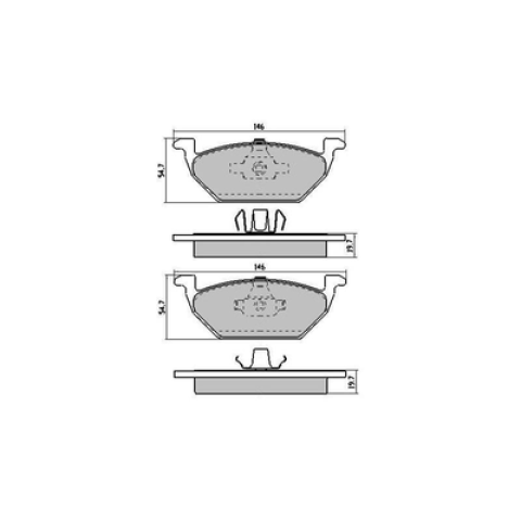 Brake pads  Bora FMSI:D768