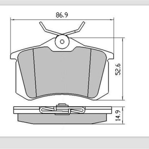 Brake pads  Bora  FMSI:D340