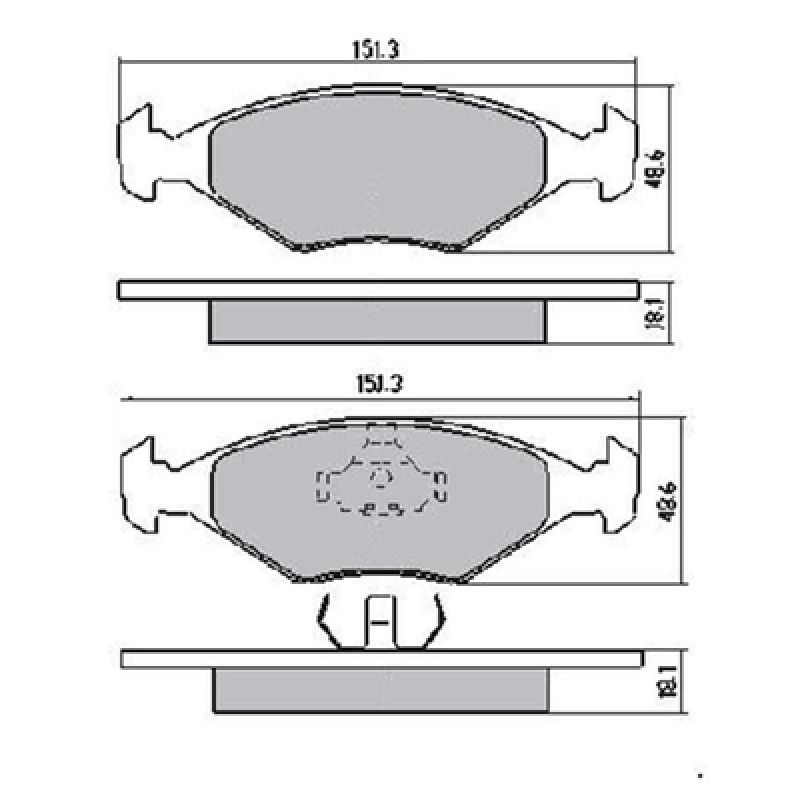 Brake pads  Gol  D350