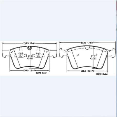 Brake pads  Benz Class M  FMSI:D1272