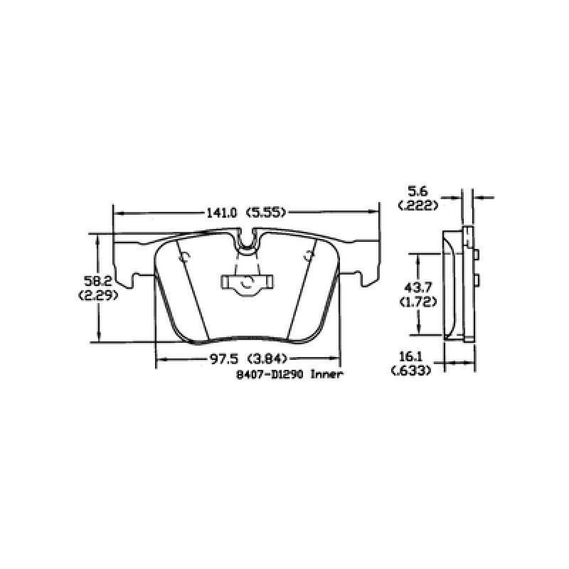 Brake pads W164 ML63 C63 E63   D1290