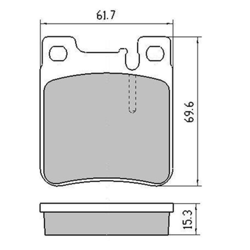 Brake pads W140(92-98)S280 S320 S500 S600   D603