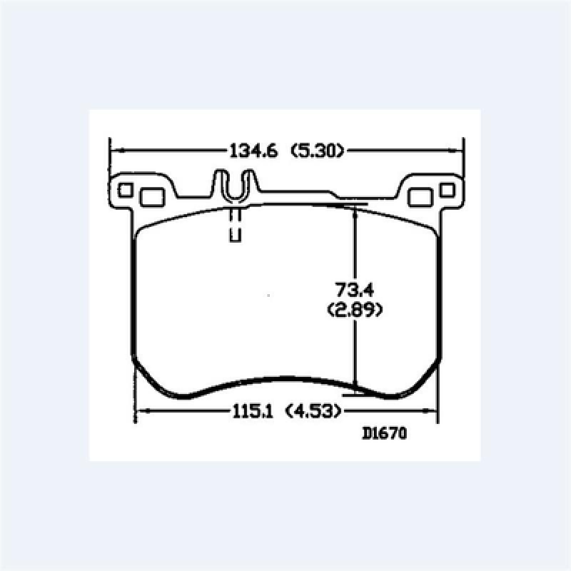 Brake pads W222 S300L S350L S400L S500L(2013-) R231 SL350 SL500(2012-)   D1670