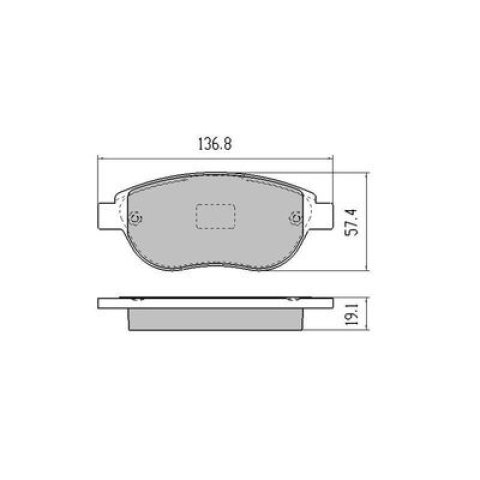 Brake pads Peugeot 307  FMSI:D1541