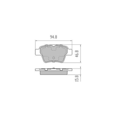 Brake pads Peugeot 408  FMSI:FDB1784 D1621