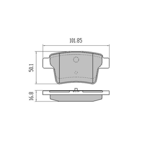 Brake pads 307 2011  D1071