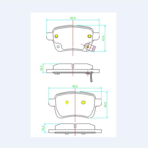 Brake pads Viaggio  D1722