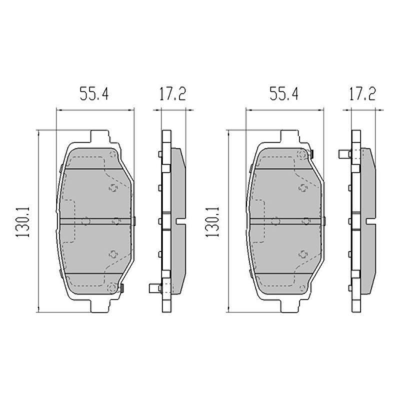 Brake pads Freemont  D1596