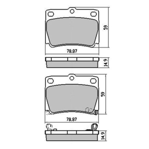 Brake pads 4700 2004  D733