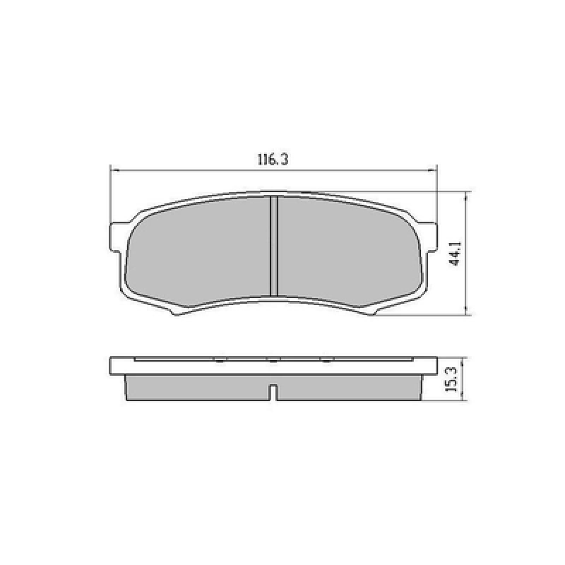 Brake pads Luba 3000  D606