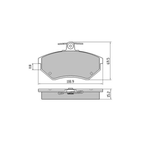 Brake pads Phantom S2 S3 H2 H2E H3  D696