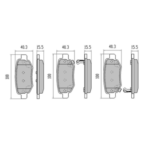 Brake pads Senova U7  D1673 XD044