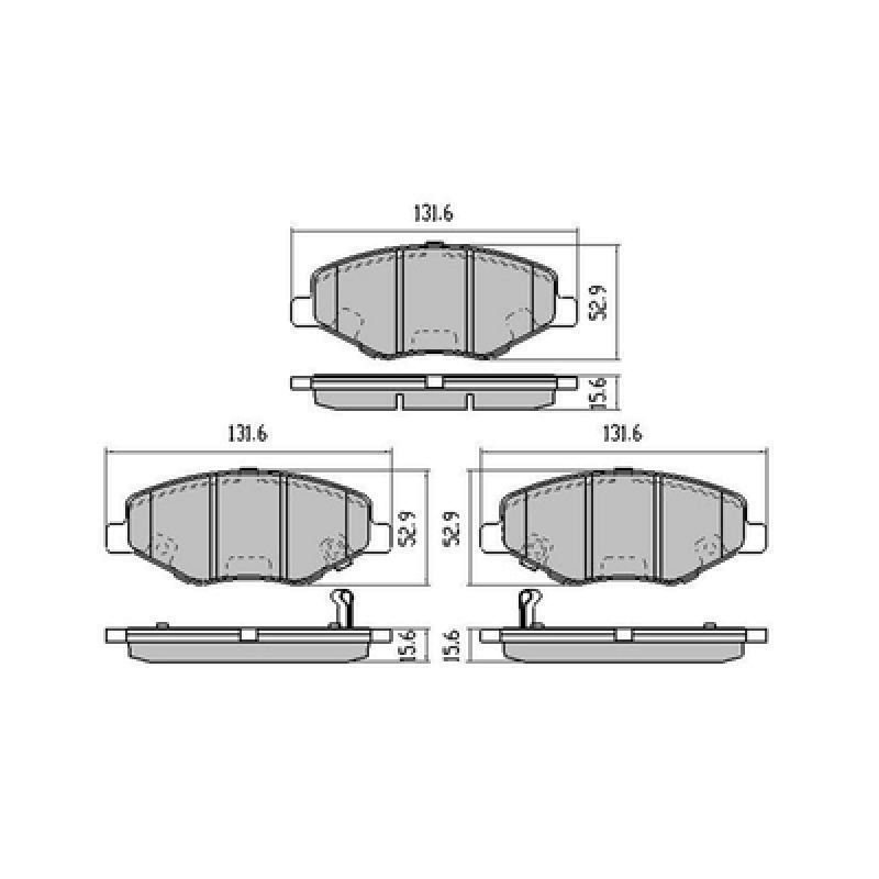 Brake pads Phantom S6 2014  XD017 GDB7812