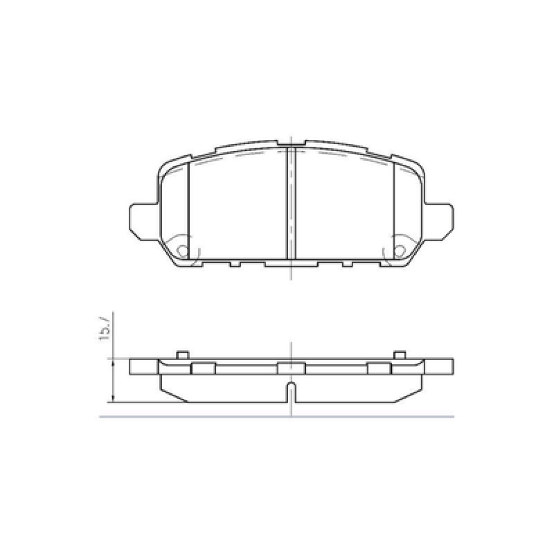 Brake pads Acura RLX 2014  FDB4675 D1841