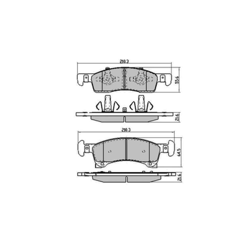 Brake pads Pilot 2003-2006  D934