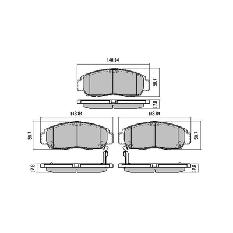 Brake pads Spirior D787