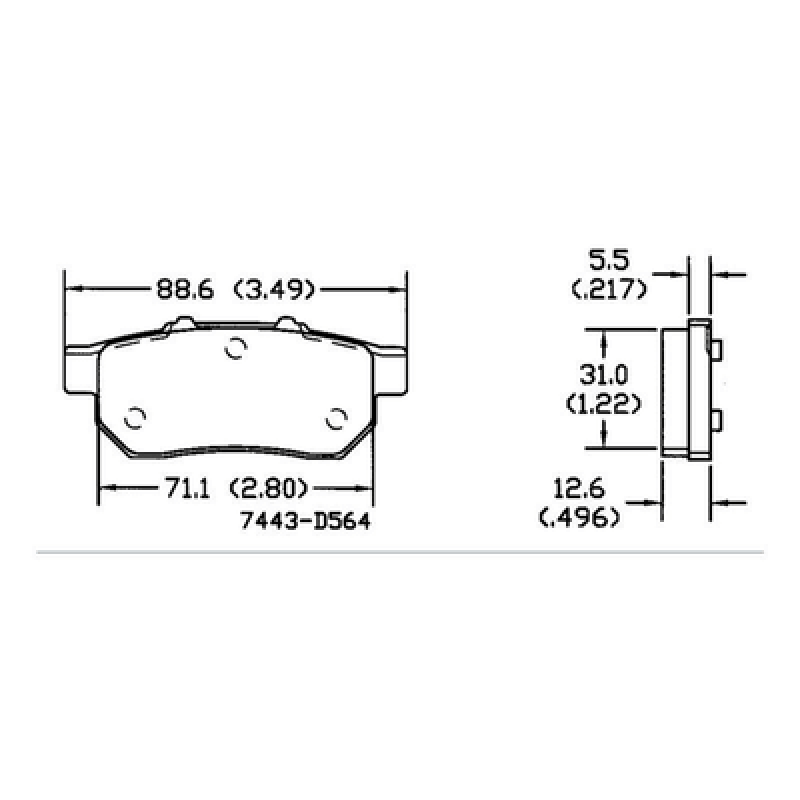 Brake pads City  D564