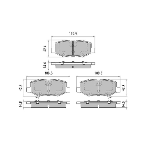 Brake pads M6  D1888 XD071