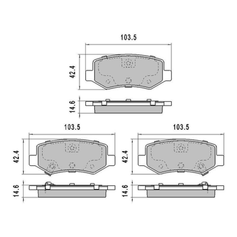 Brake pads e3  D1883 XD070