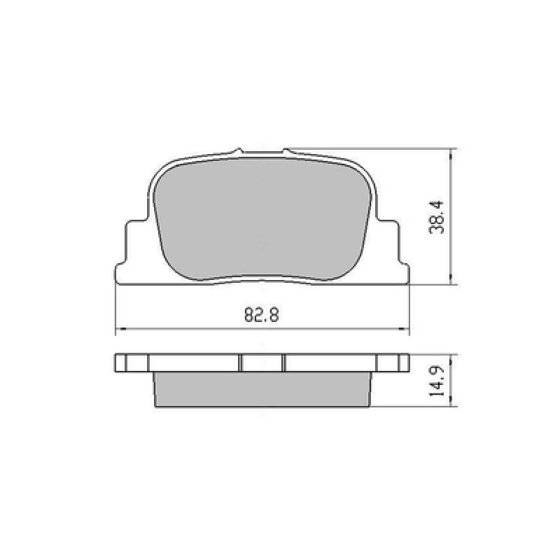 Brake pads BYD F3  FMSI:D835