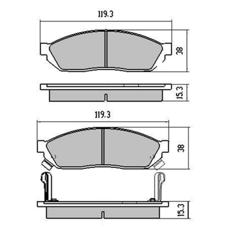 Brake pads Flyer  D281