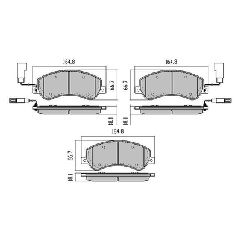 Brake pads e6 SongDM SongEV300 SongEV400 SongEV500 SongMAX DM SongMAX EV Tang100 TangDM  FDB1928  D1555