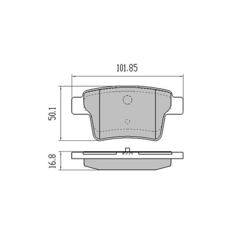 Brake pads S6  D1071