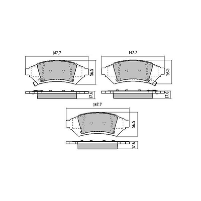 Brake Pads Lacrosse 2.0L 3.0L 2005-2009  D1000