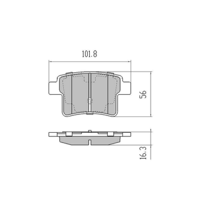 Brake Pads GL8 D1662