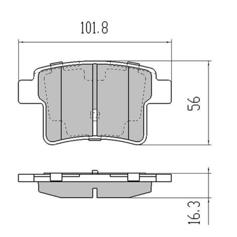 Brake Pads GL8 D1662